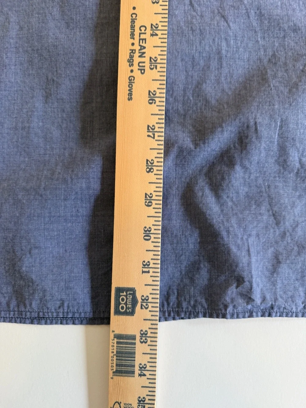 Banana Republic Men’s Slim Fit Shirt – Size XL – Blue Micro-Stripe